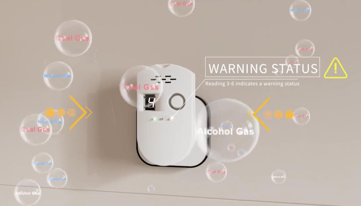 Báo động khí thông minh Ningbo PDLUX PD-GSV8-Hệ thống an toàn và phát hiện khí tiên tiến